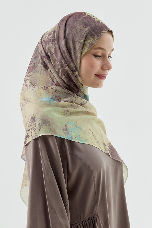 شال على شكل قمر بنمط فيولا - 2