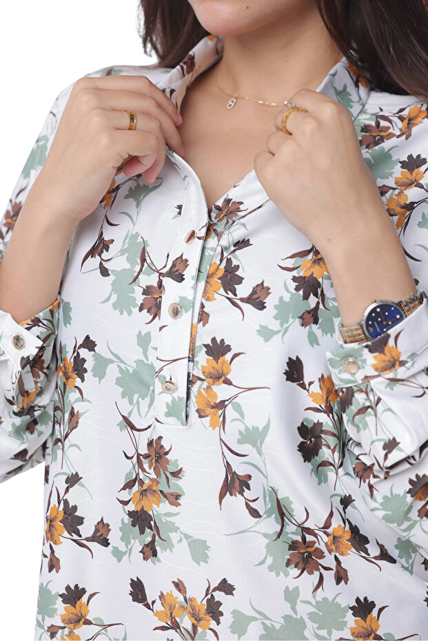 Autumn Flower Blouse - 4