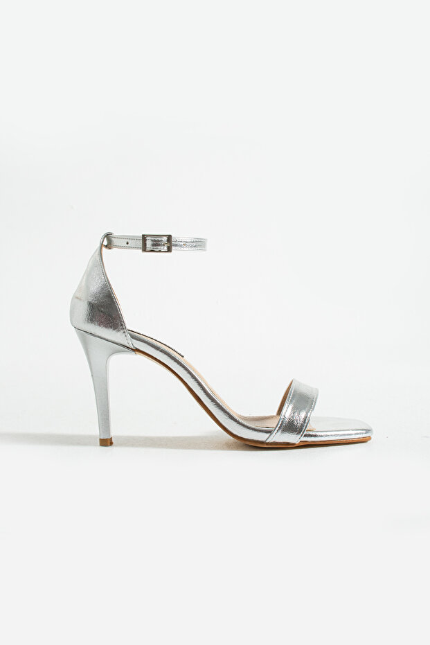 Tokyo Mini Tek Bantlı Gümüş Ayakkabı - 1