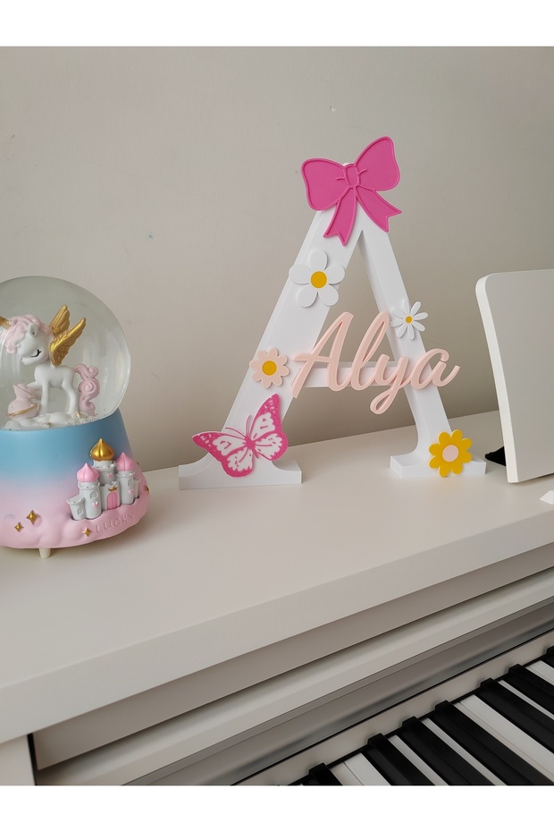 Bebek/Çocuk Kapı ve Masa Süsü İsime Özel Üretim - 4