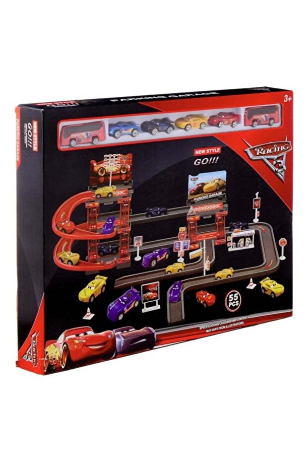 Portable, durable, shock and impact resistant game with a custom city parking design - 1