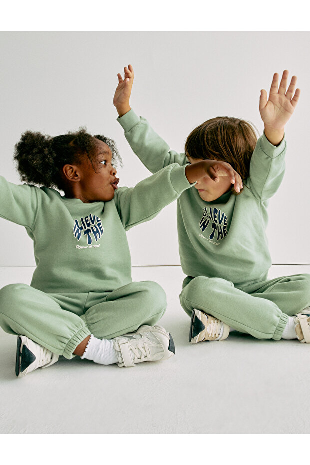 Baskılı Çocuk Sweatshirt - 4