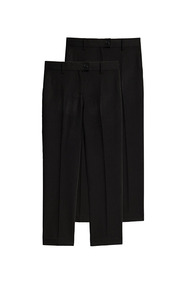 2'li Slim Paça Pantolon - 2