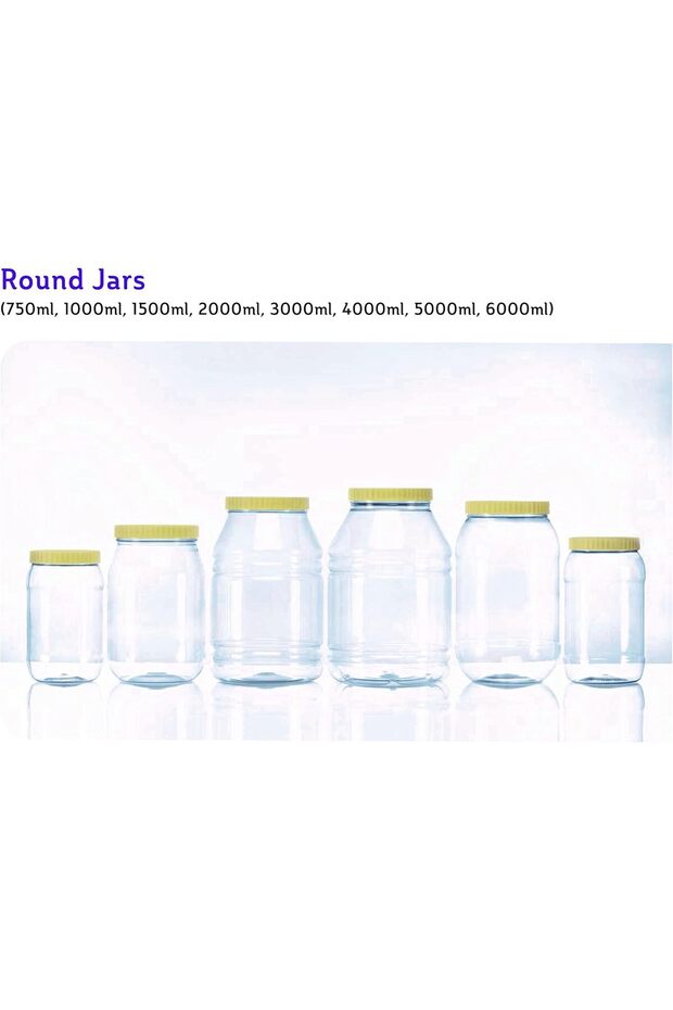 Round Spice Jar, 1000 ml Capacity - 6
