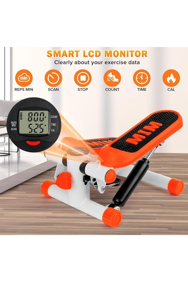 Steppers Exercise Home Mini Stepper Exercise Equipment Home Workouts，Mini Stepper Resistance Bands - 6