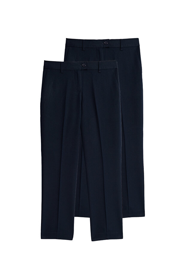 2'li Slim Paça Pantolon - 1