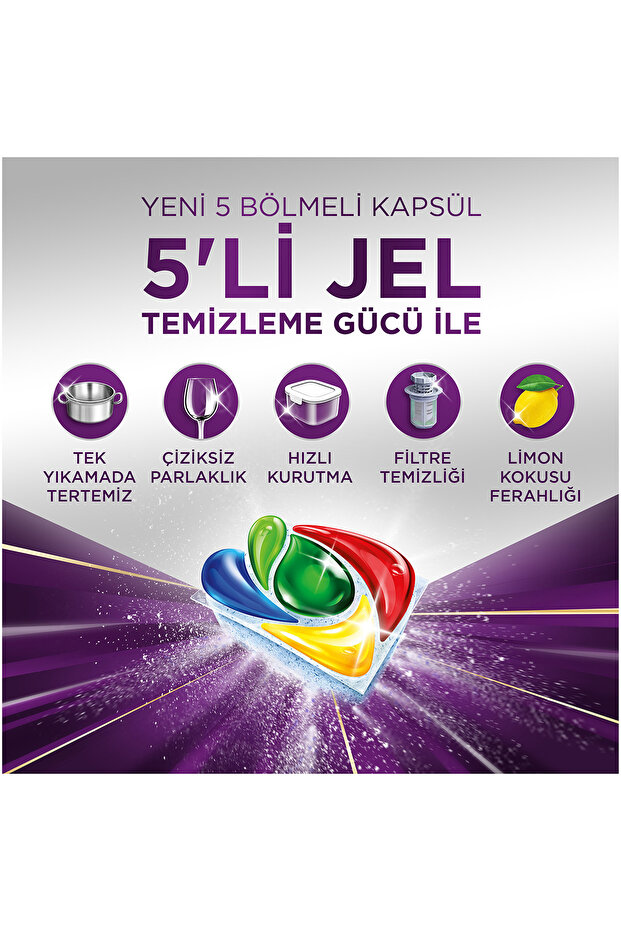 Mucize Bulaşık Makinesi Deterjanı Kapsülü/Tableti 50 Yıkama - 4