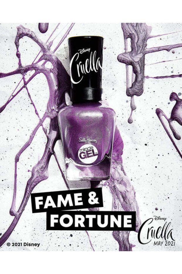 Miracle Gel x Disney Cruella Collection Nail Polish, 863 Fame & Fortune, 0.50 fl oz