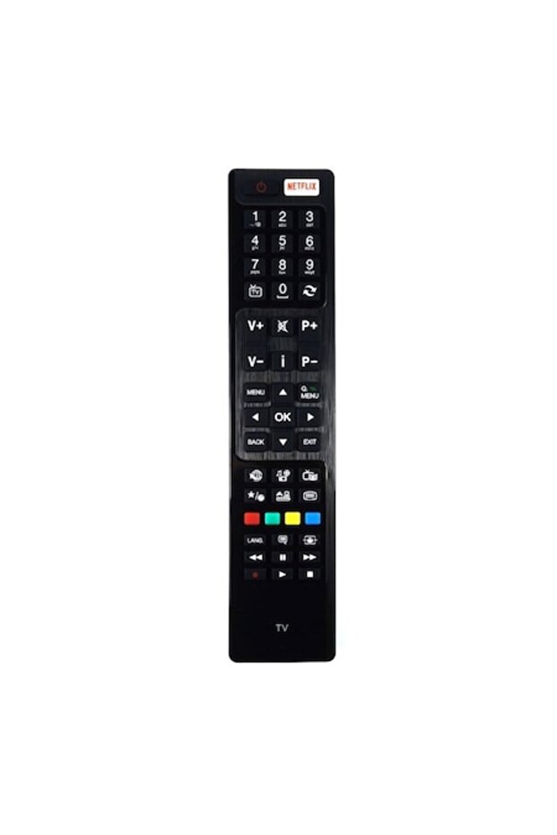 Compatible Remote Control for Panasonic Smart TVs with Netflix Function - Black