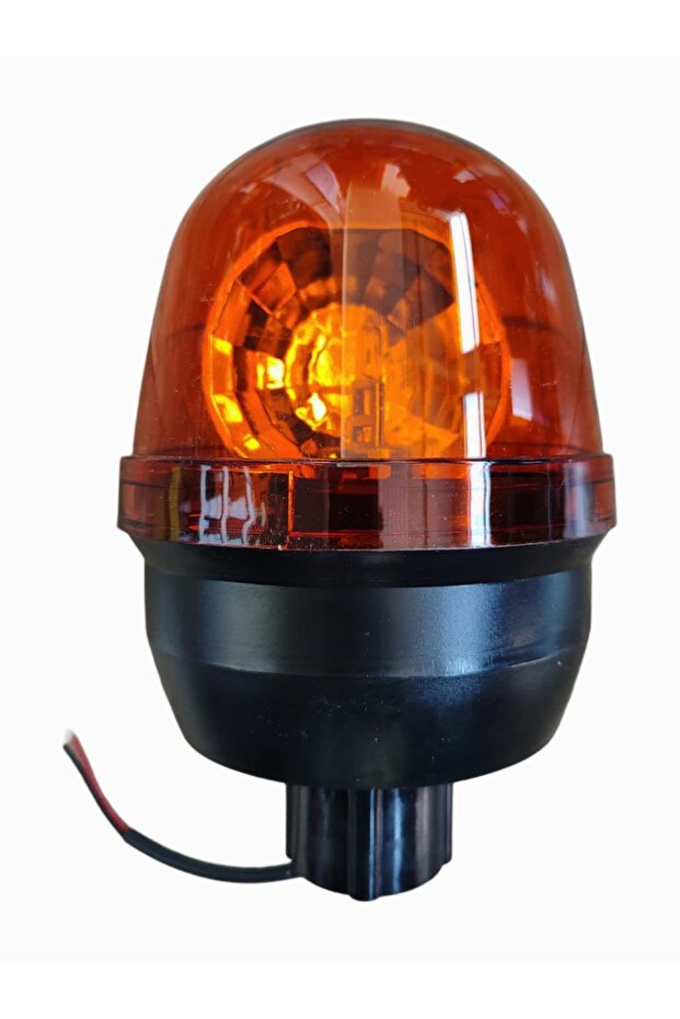 12V Tractor Beacon Light Orange | Tumosan Compatible | High Visibility and Durability (Emr06)