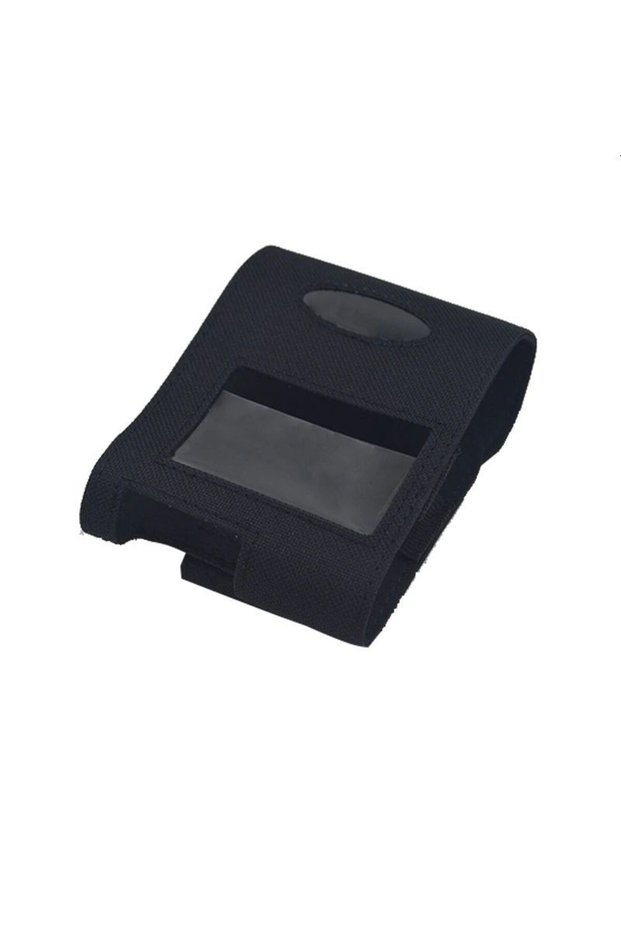 Thermal printer case compatible with IMP006, Velcro closure, textile material, black