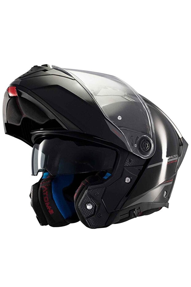 Atom 2 Sv Solid A1 Parlak Çene Açılır Kask - 1