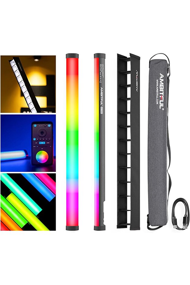 A2 PRO RGB Tube Light with App Control, High CRI95+ LED Video Light top-notch standard of a product