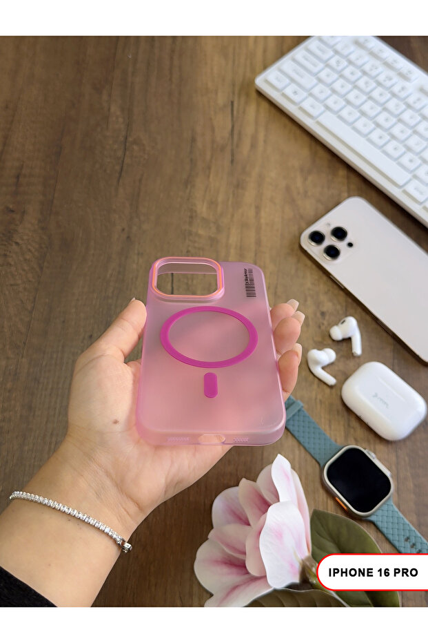 iPhone 16 Pro Magsafe Compatible Matte Hard Klein Case - 5