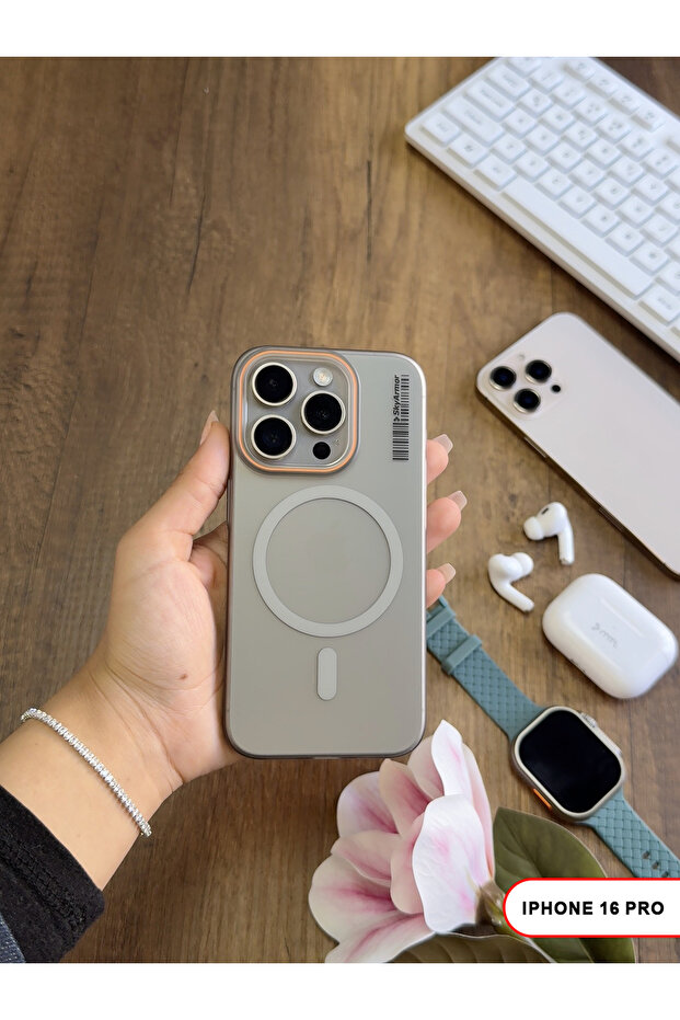 iPhone 16 Pro Magsafe Compatible Matte Hard Klein Case - 6