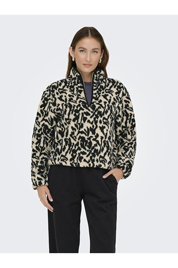 ONLNEW DALLAS L/S ذو رقبة عالية وسحاب