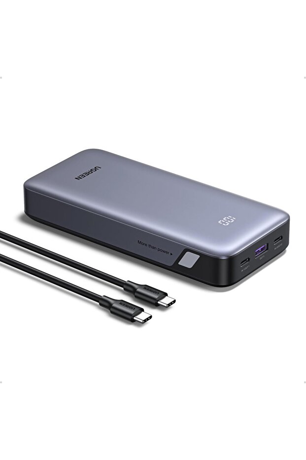 UGREEN 20000mAh Power Bank 30W (2×USB-C + USB-A) with Digital Display
