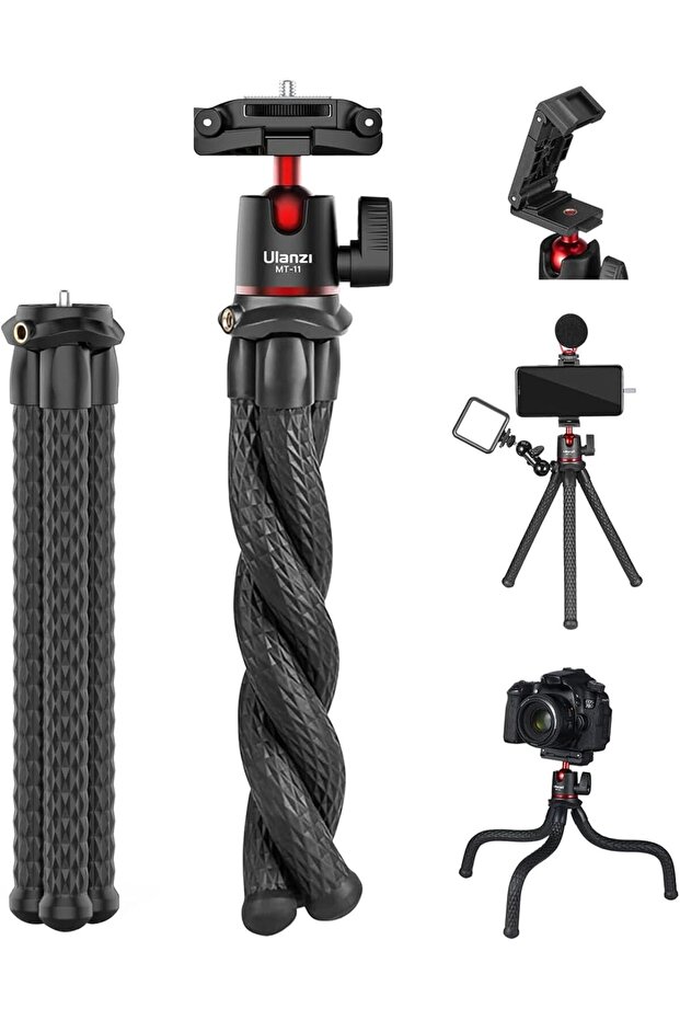 MT-11 Camera Tripod, Mini Flexible Stand