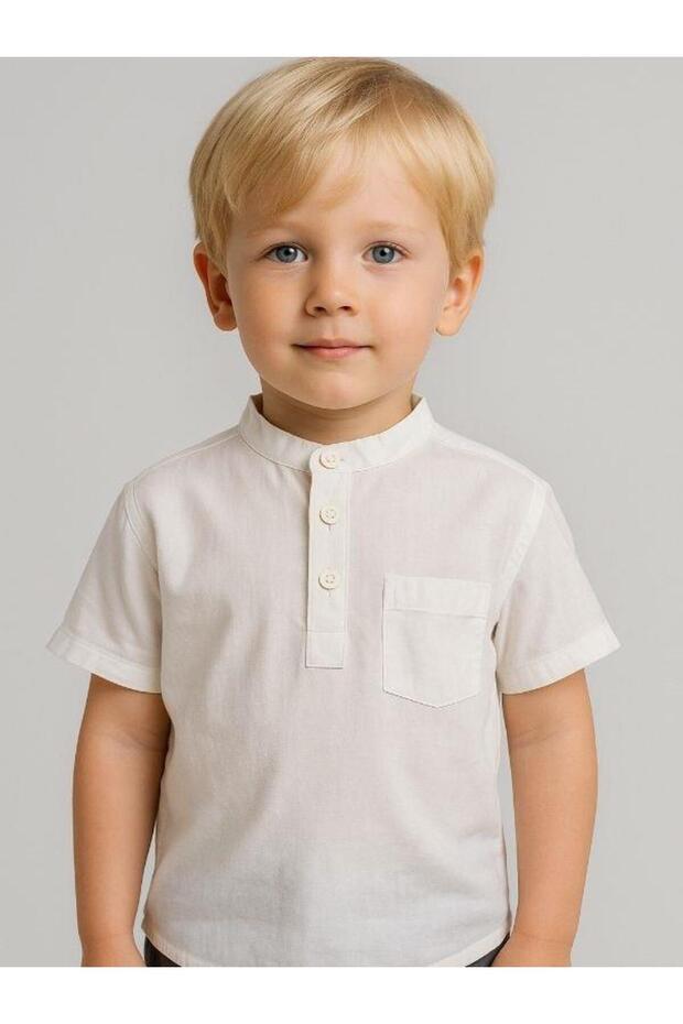 Boy's Judge Collar Short Sleeve Shirt