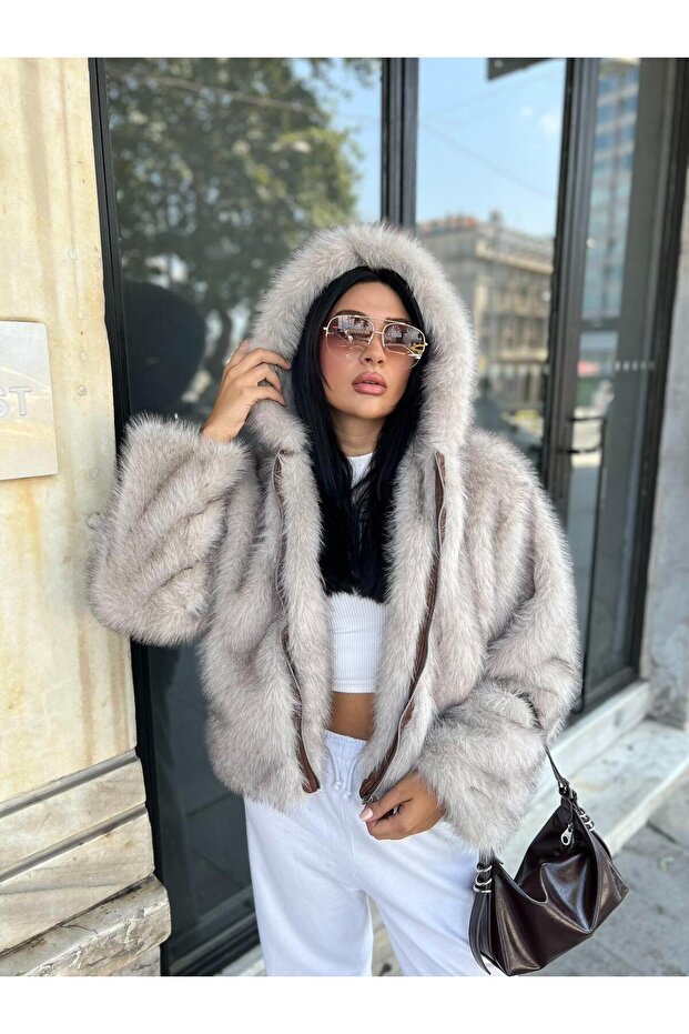 Printed Zippered Coat