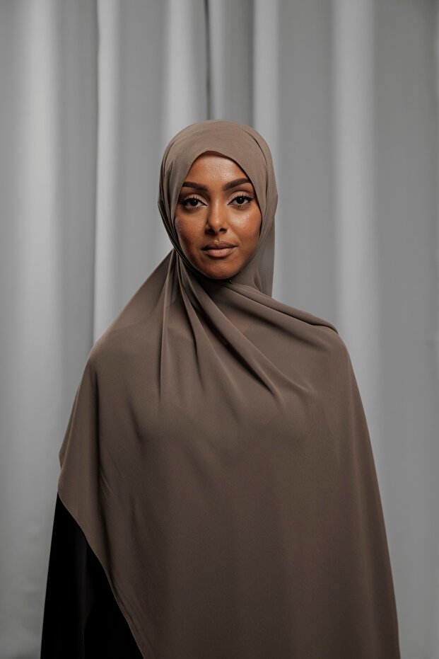 Nutella Chiffon Shawl – Lightweight Elegant Women’s Scarf for Daily & Special Occasions