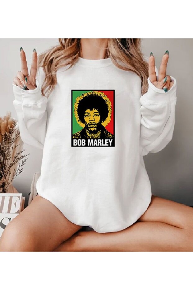Premium Oversize Cut Long Sleeve Printed Sweatshirt