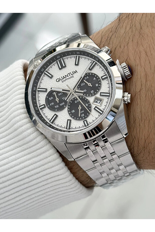 ساعة يد رجالية مع وظيفة الحبل الفولاذي - 5