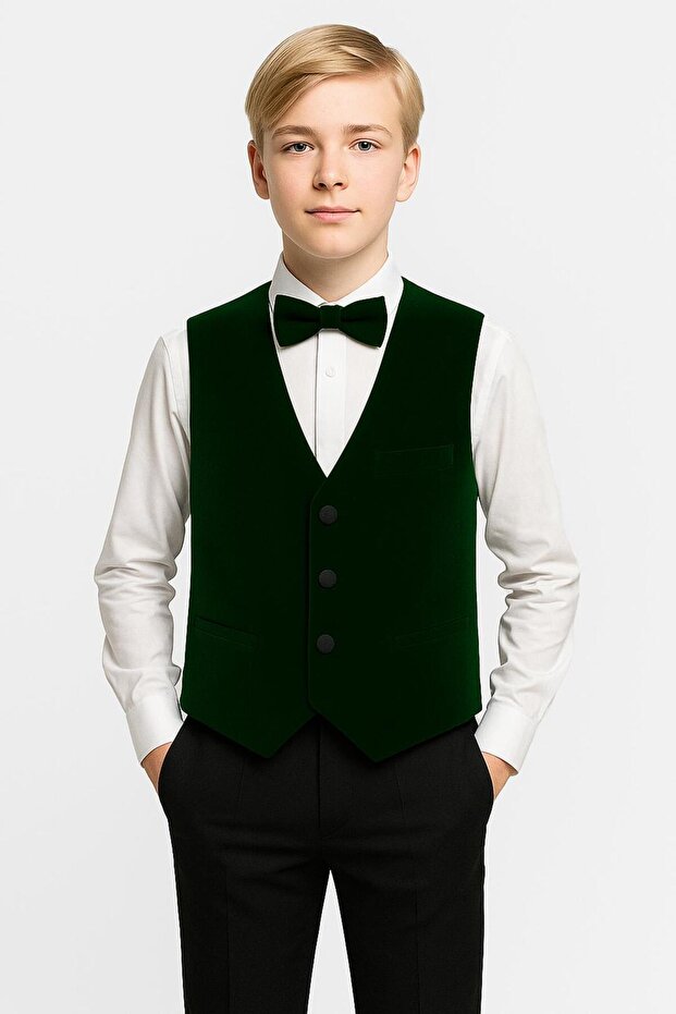 Boy's Velvet Vest - the Perfect Addition to Your Elegance