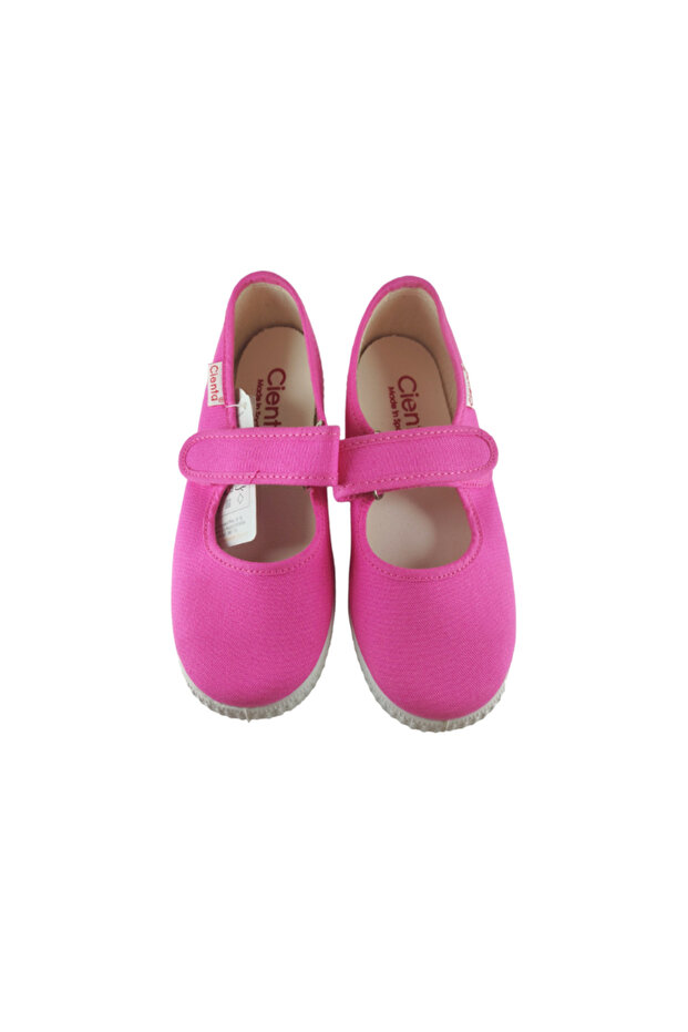 -Ceinta Mercedes Fuchsia Loop & Strap Kids Comfort Shoes