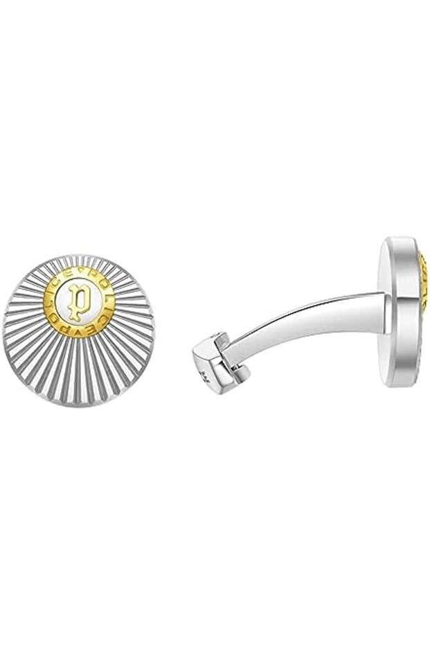 Radiant Stainless Steel And old Platin Gents Cufflinks