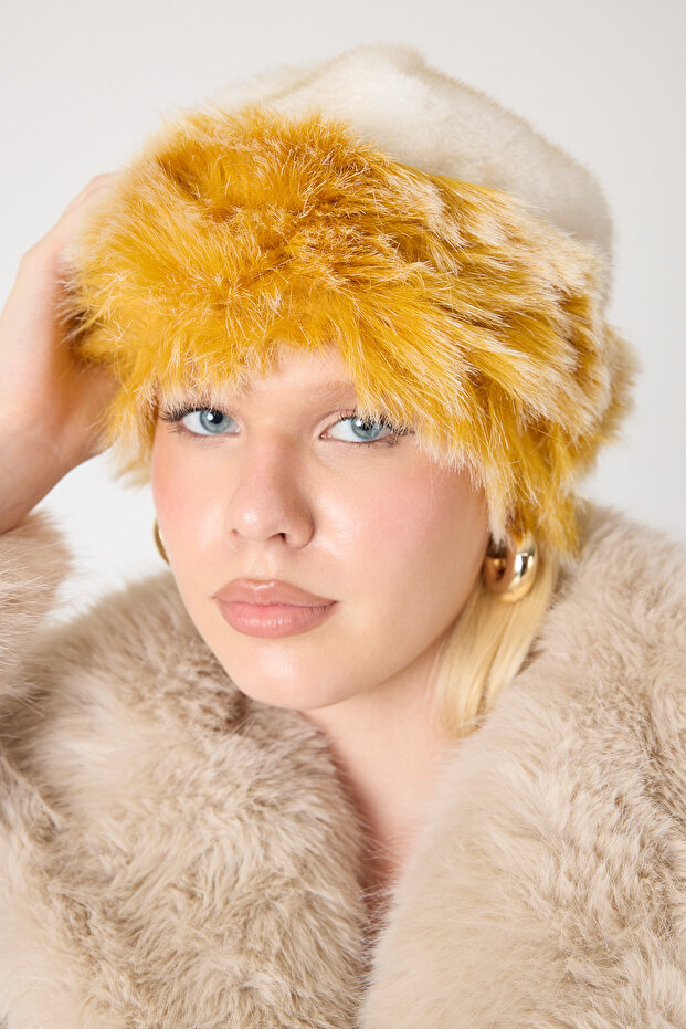 قبعة فرو فاخرة - 4