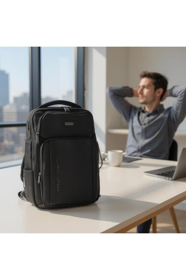 شنطة ظهر قماش ذكية بمنفذ USB - 5