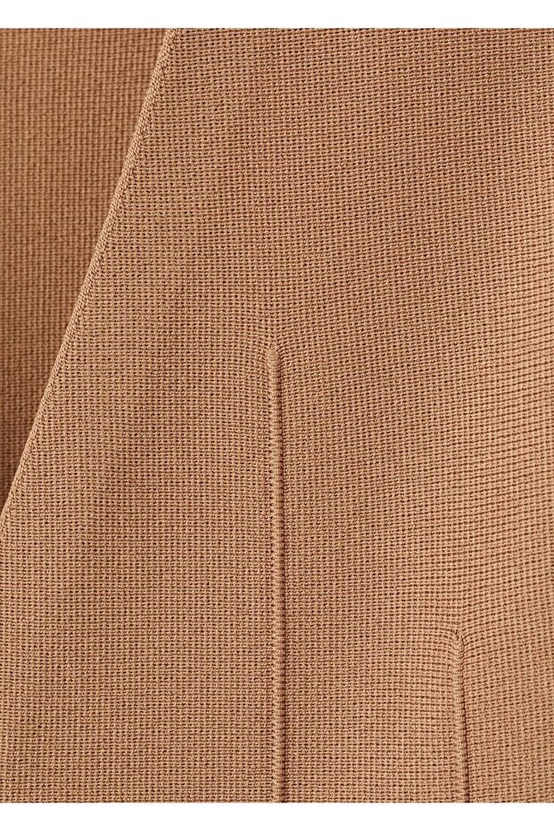 Düğmeli dar kesim triko ceket - 5