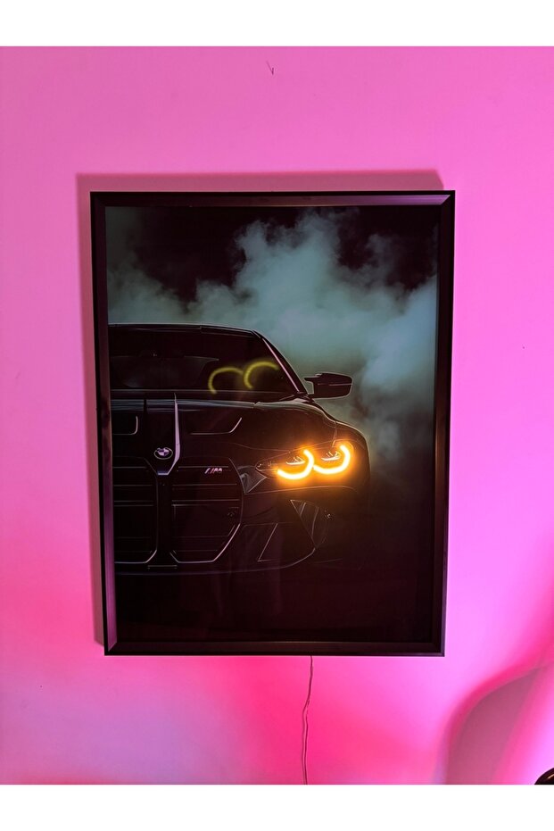 BMW M4 Neon LED Tablo