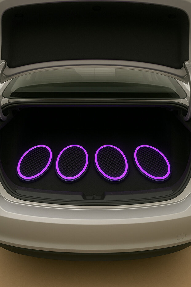 Oval Midrange Kapağı Neon Işıklı Rgb Rf Kumandalı 2 Takım 4 Adet - 3