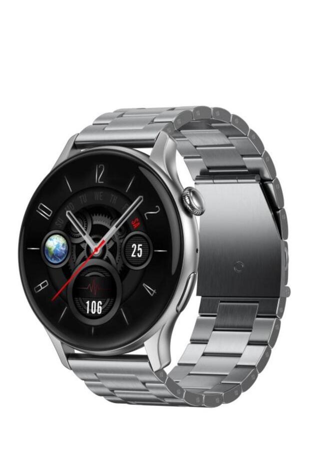 ساعة 4 بوصة AMOLED بشاشة 1.43 بوصة وحزامين متوافقين مع أنظمة iOS وAndroid - 2