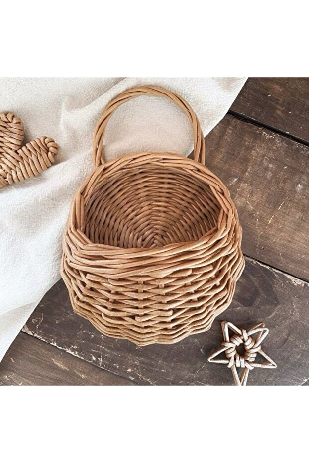 Wicker Basket, Decorative Small Basket, Decorative Kitchen Basket, Wicker Organizer Bathroom Basket