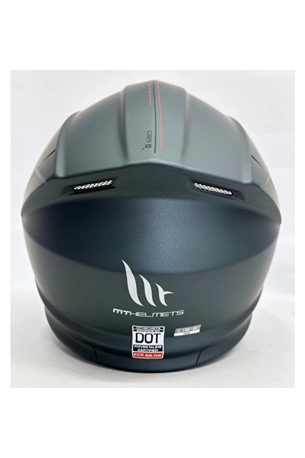 Kask Genesis Sv Çene Açılır Kask Mat Anthracite Grey - 4
