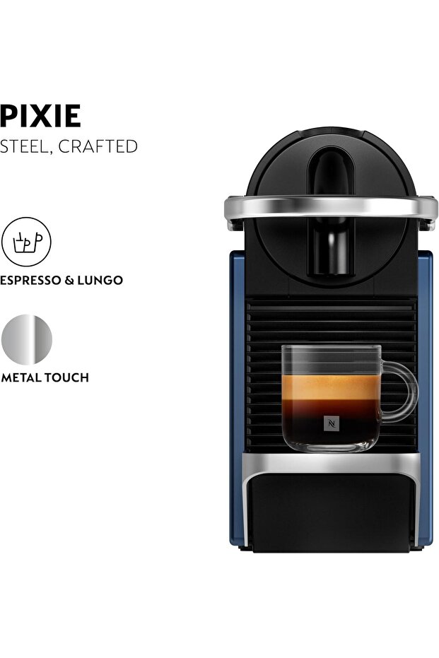 Pixie C coffee machine by Nespresso, Dark Blue - UAE Version - 4