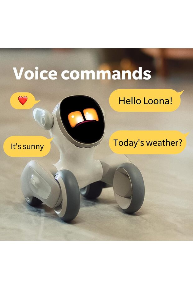 Loona Akıllı Robot Köpek ChatGPT Destekli, Ses & Jest Kontrollü, Türkçe Konuşma Destekli Robot - 6