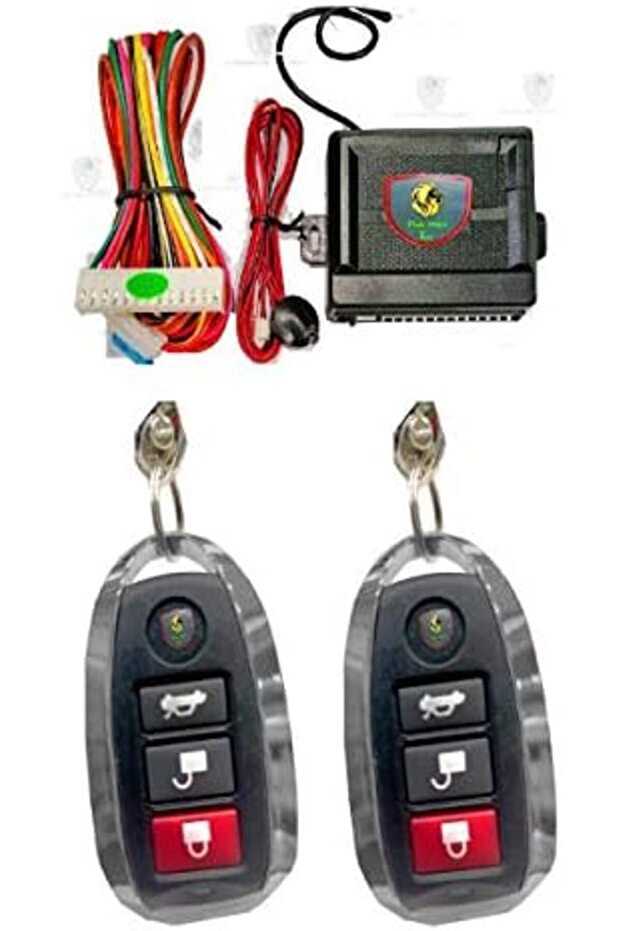 نظام قفل باب السيارة العالمي FLAK Tech للدخول بدون مفتاح مع زر تحرير صندوق السيارة، وجهاز تحكم مركزي عن بعد - 2