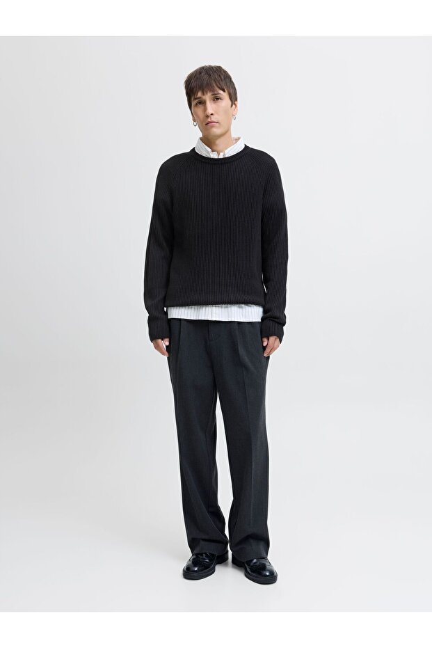 Strickpullover Einfarbig Strickpullover - 4