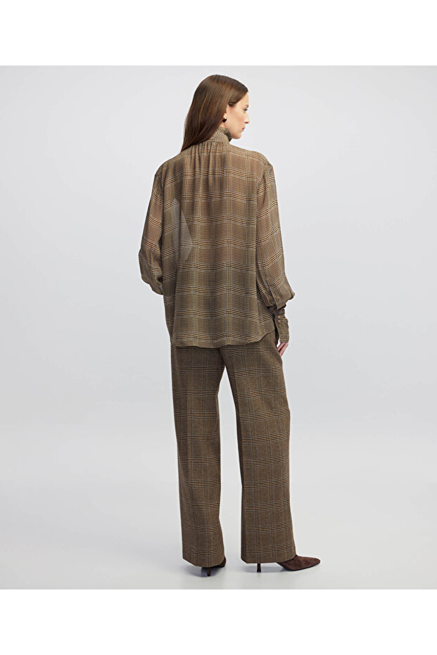 Plaid Pattern Trousers - 3