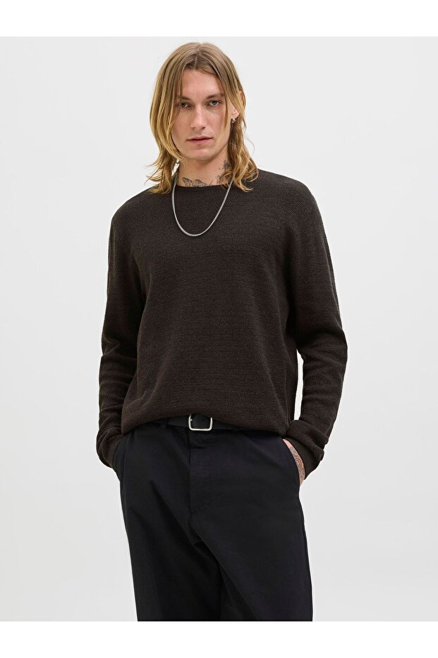 Strickpullover Einfarbig Strickpullover - 1