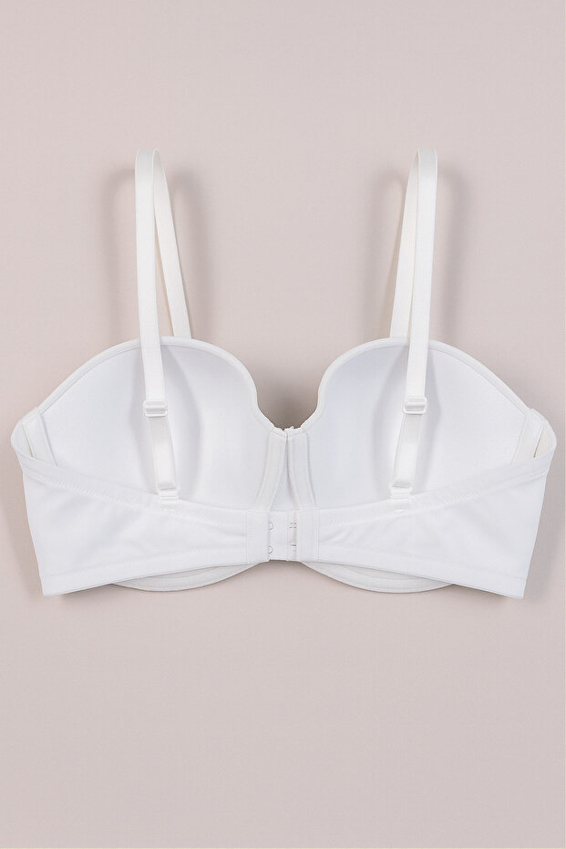Basic Straples Desteksiz Sütyen | Ekru 340125 - 4