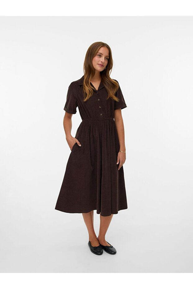 Kleid VMRAY Cord-Midikleid - 1