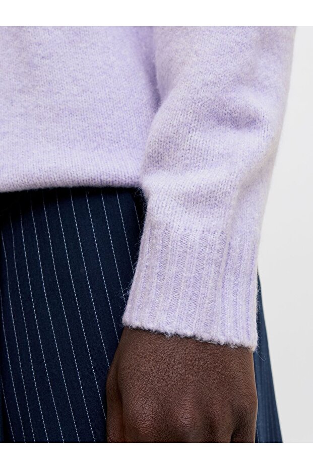 Strickpullover Einfarbig Strickpullover - 5