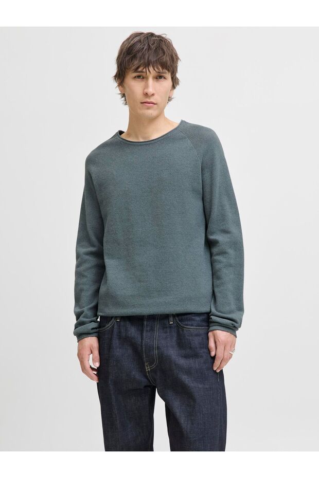 Strickpullover Einfarbig Strickpullover - 1