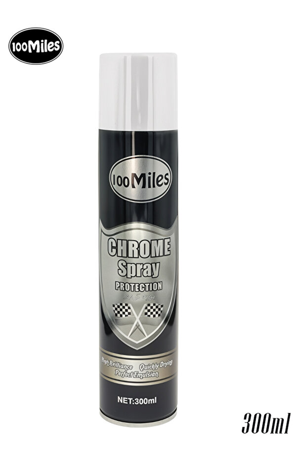بخاخ حماية الكروم 300 مل عالي اللمعان سريع الجفاف بلمسة نهائية معدنية متعددة الأسطح