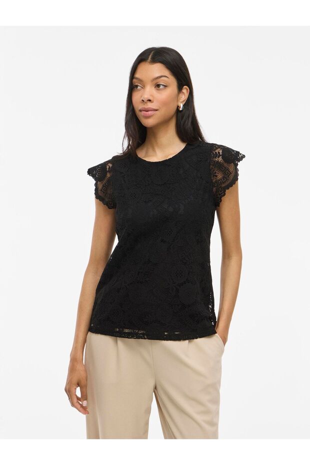 Oberteil mit kurzen Ärmeln VIMYNTE Spitzen - 1
